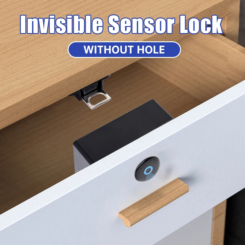 Invisible Smart Cabinet Lock – Digital Sensor Lock with EMID IC Card for Drawers & Wardrobes