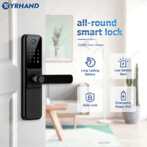 YRHAND H01 Smart Door Lock – Tuya WiFi Digital Lock with Biometric Camera & Fingerprint - Image 4