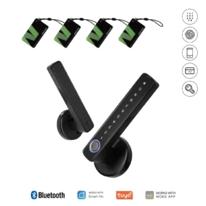 MOES Tuya Bluetooth Smart Fingerprint Door Handle Lock Electronic Password APP Remote Unlock Hotel Apartment Office Rental House - Image 8