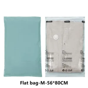 No Pump Vacuum Storage Bags for Clothes, Blankets, Travel Accessories – Large Compression Plastic Covers - Image 8