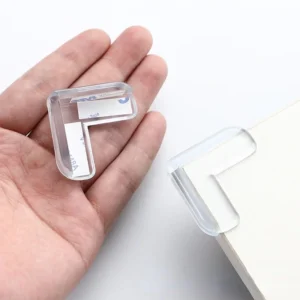 4pcs Transparent Right Angle Table Corner Guards – Baby & Child Safety Furniture Edge Protectors - Image 2