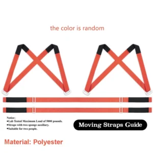 Lifting Moving Strap Furniture Transport Belt, Shoulder Straps for Easier Team Conveying and Storage - Image 8