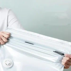 No Pump Vacuum Storage Bags for Clothes, Blankets, Travel Accessories – Large Compression Plastic Covers - Image 5