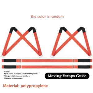 Lifting Moving Strap Furniture Transport Belt, Shoulder Straps for Easier Team Conveying and Storage - Image 7