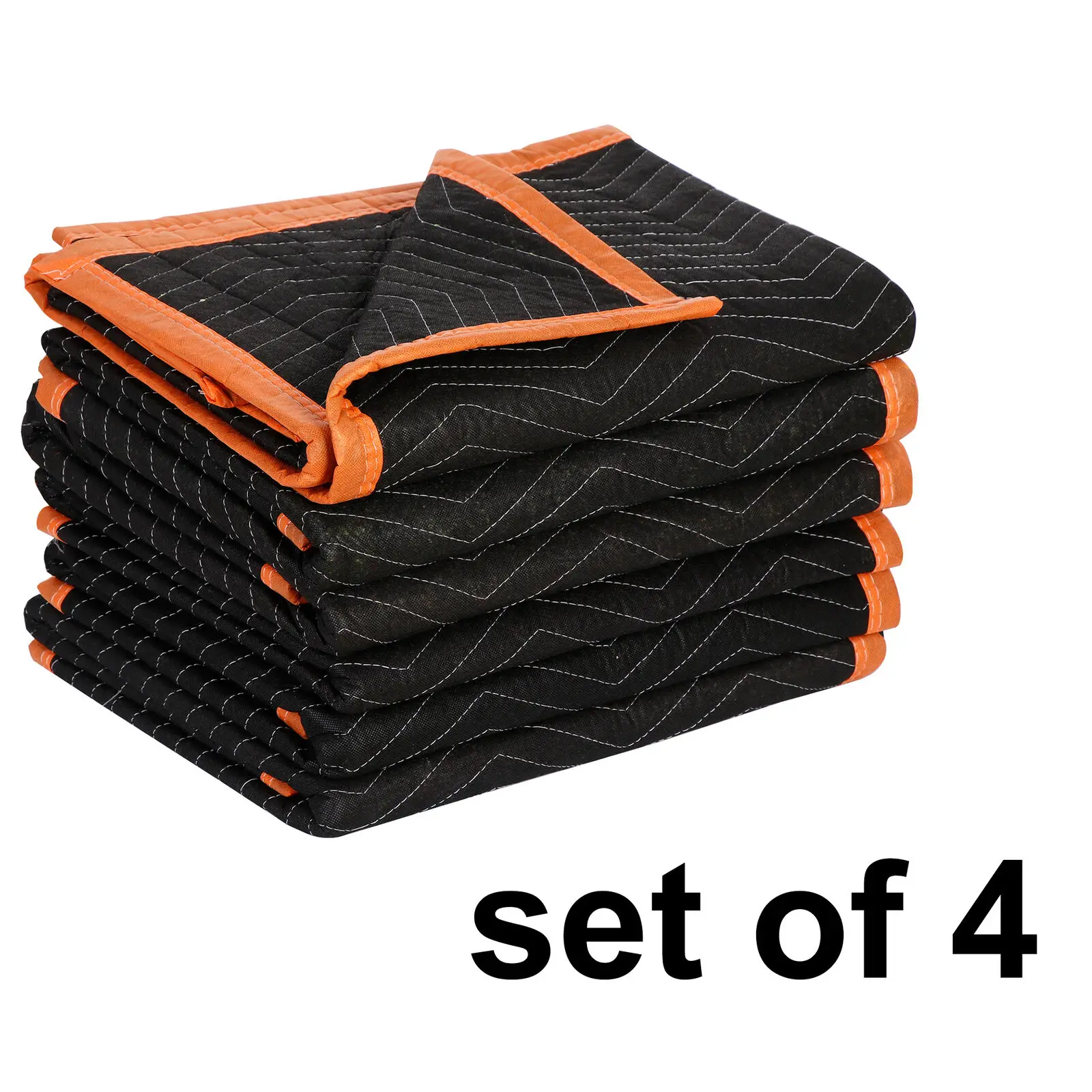 72x39in Quilted Moving Blankets 24-Pack – Heavy-Duty Packing Pads for Furniture Protection