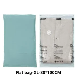 No Pump Vacuum Storage Bags for Clothes, Blankets, Travel Accessories – Large Compression Plastic Covers - Image 9