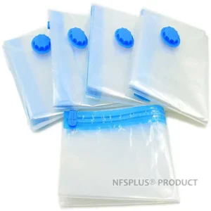 5PCS Vacuum Compression Bags for Clothes, Quilts, and Bedding – Transparent, Space-Saving Underbed Storage with Air Pump - Image 3